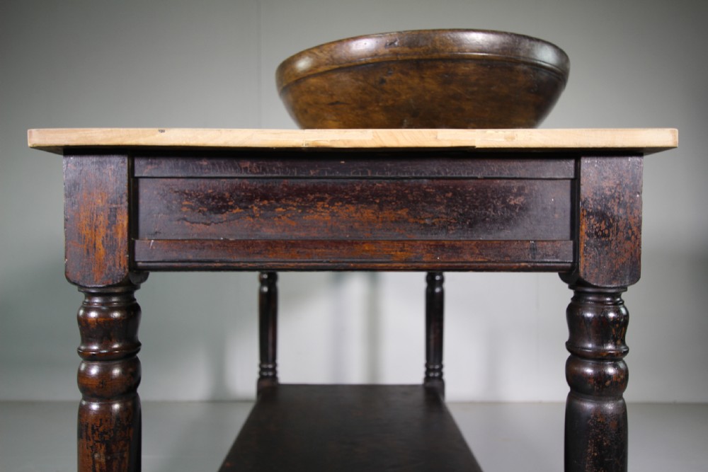 English 19th Century Kitchen Preparation Table View V