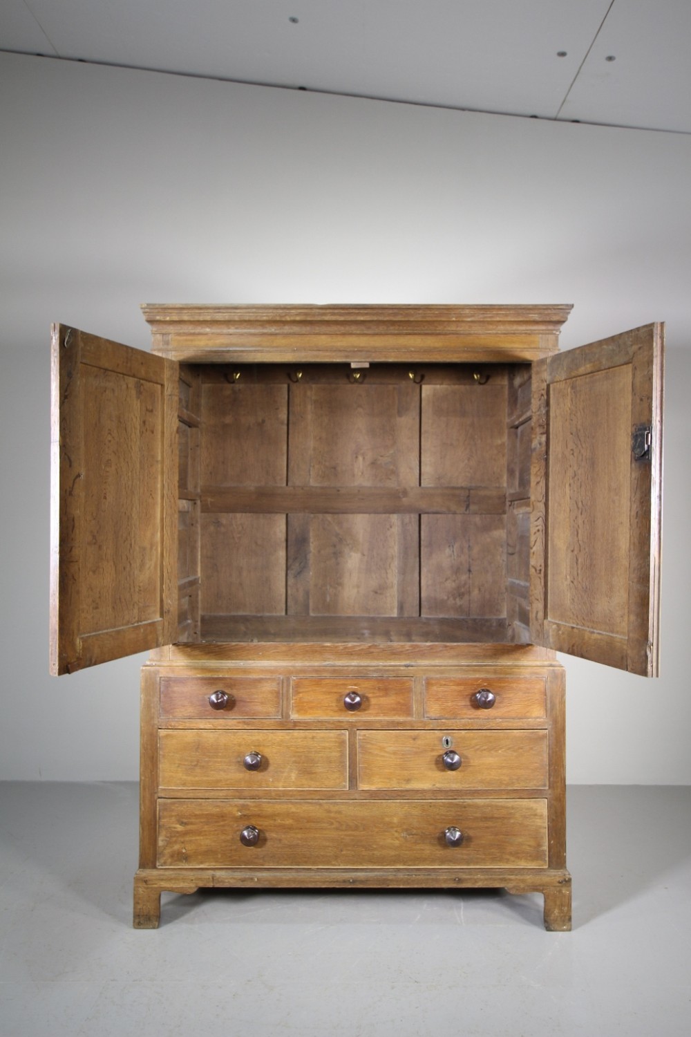 18th Century Antique Welsh Oak Press Cupboard 