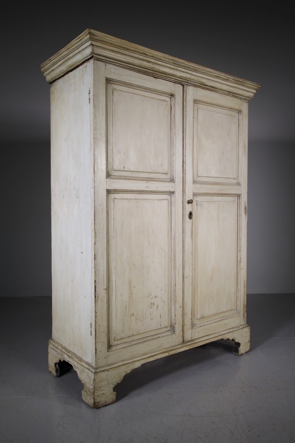 Georgian Original Painted Pine Antique Cupboard