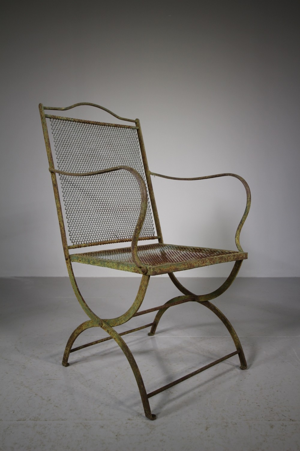 Regency Antique Metal Garden Armchair 