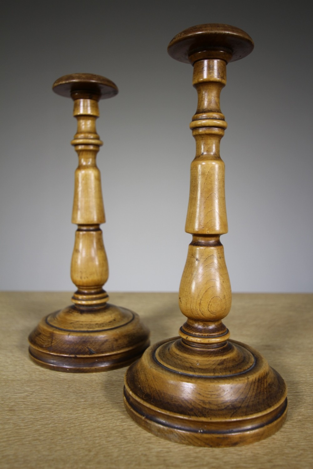 Pair of English Fruitwood Antique Hat  Stands