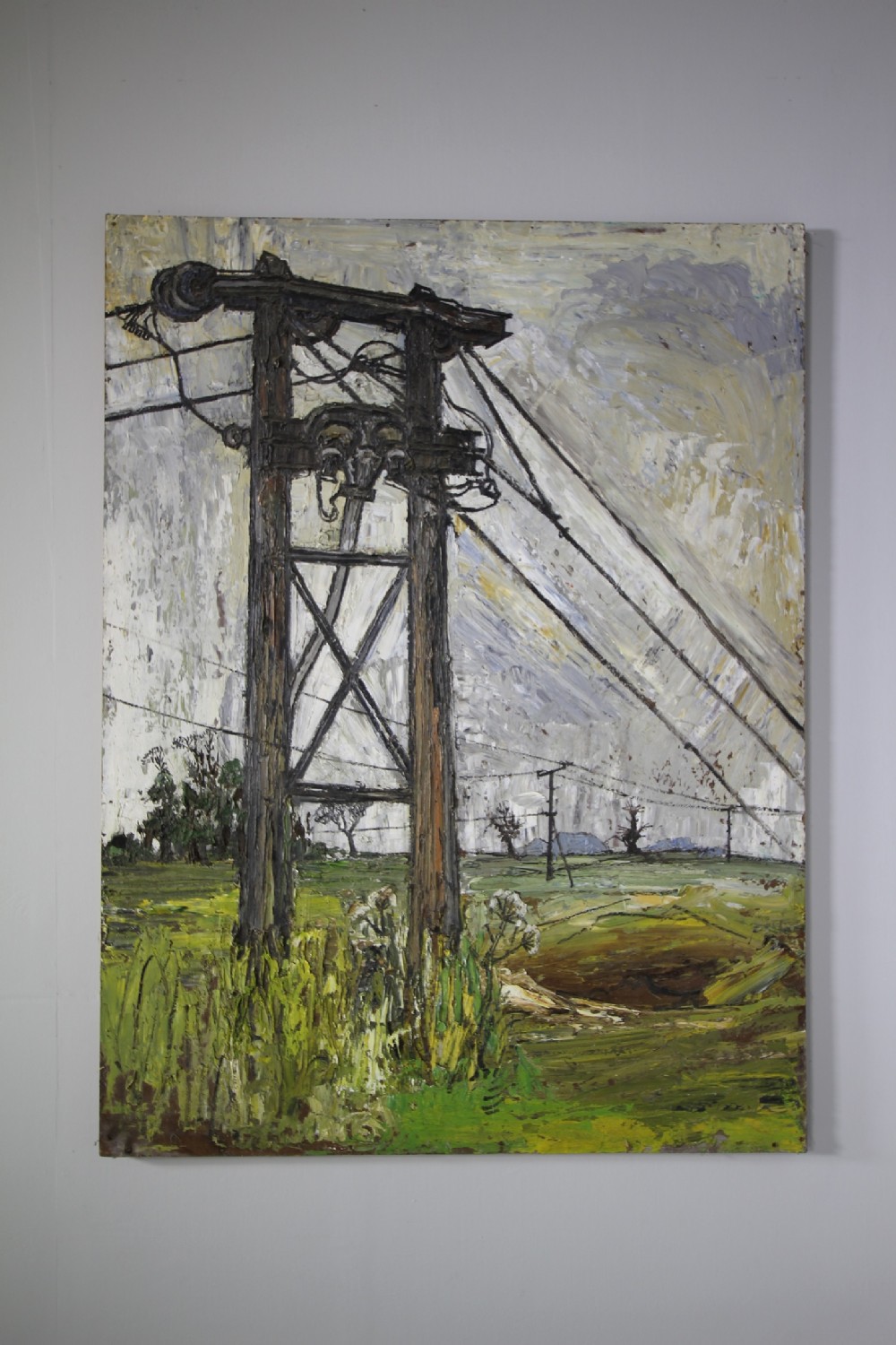 Large 1960's Oil Painting by Robert.W.Hill