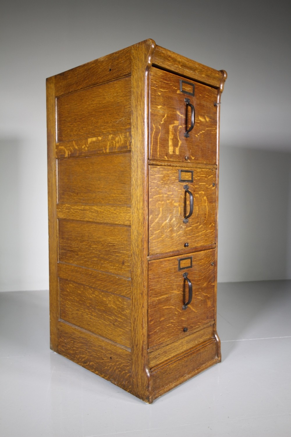 Edwardian Antique Oak Filing Cabinet