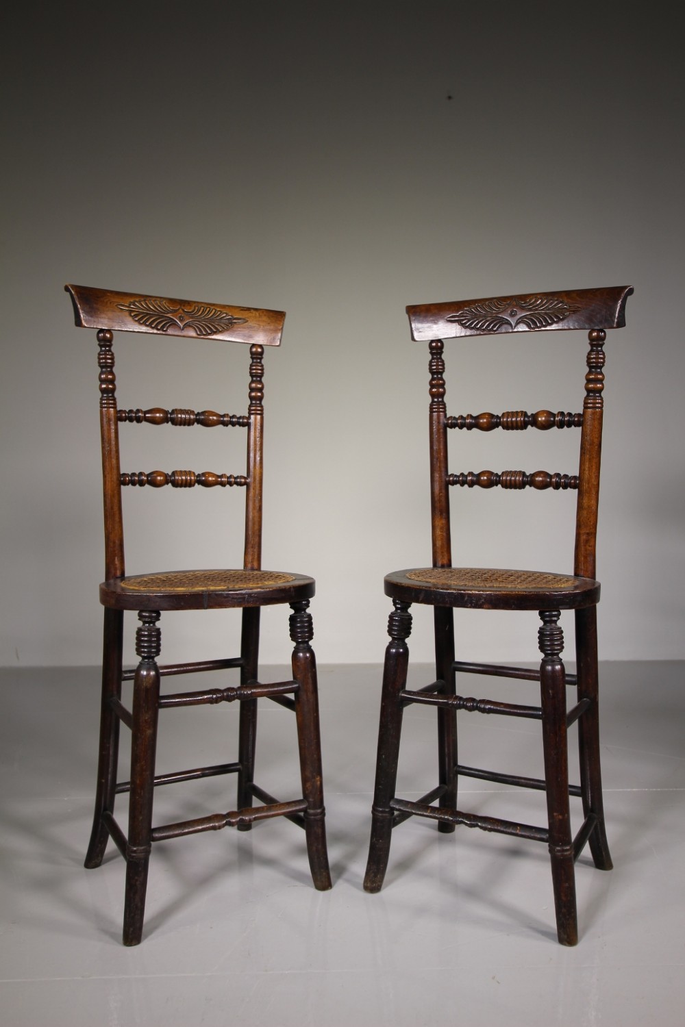Pair of Regency Antique Correction Chairs