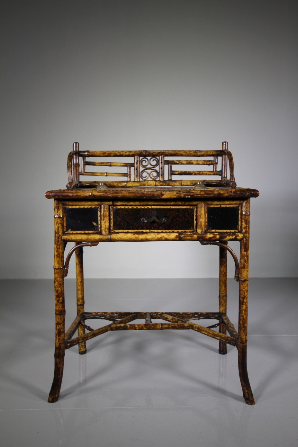 English 19th Century Antique Bamboo Desk