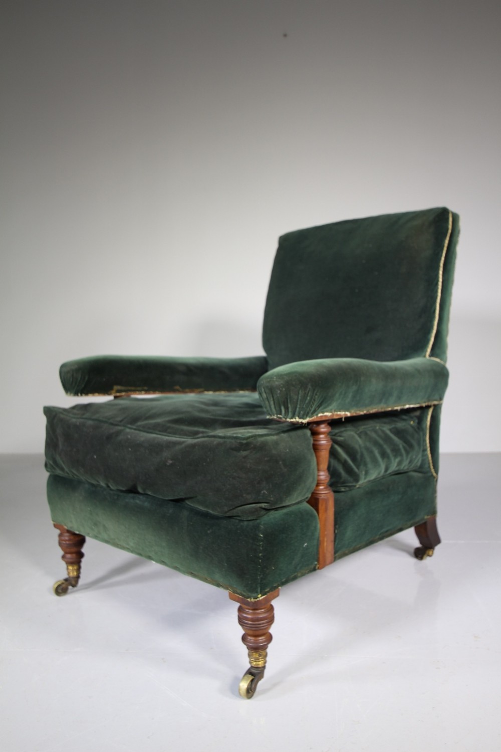19th Century Antique Howard & Sons Armchair - Stamped