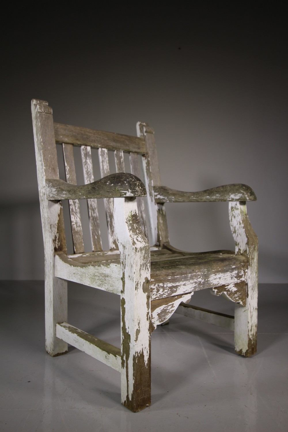 Edwardian Antique Teak Garden Armchair