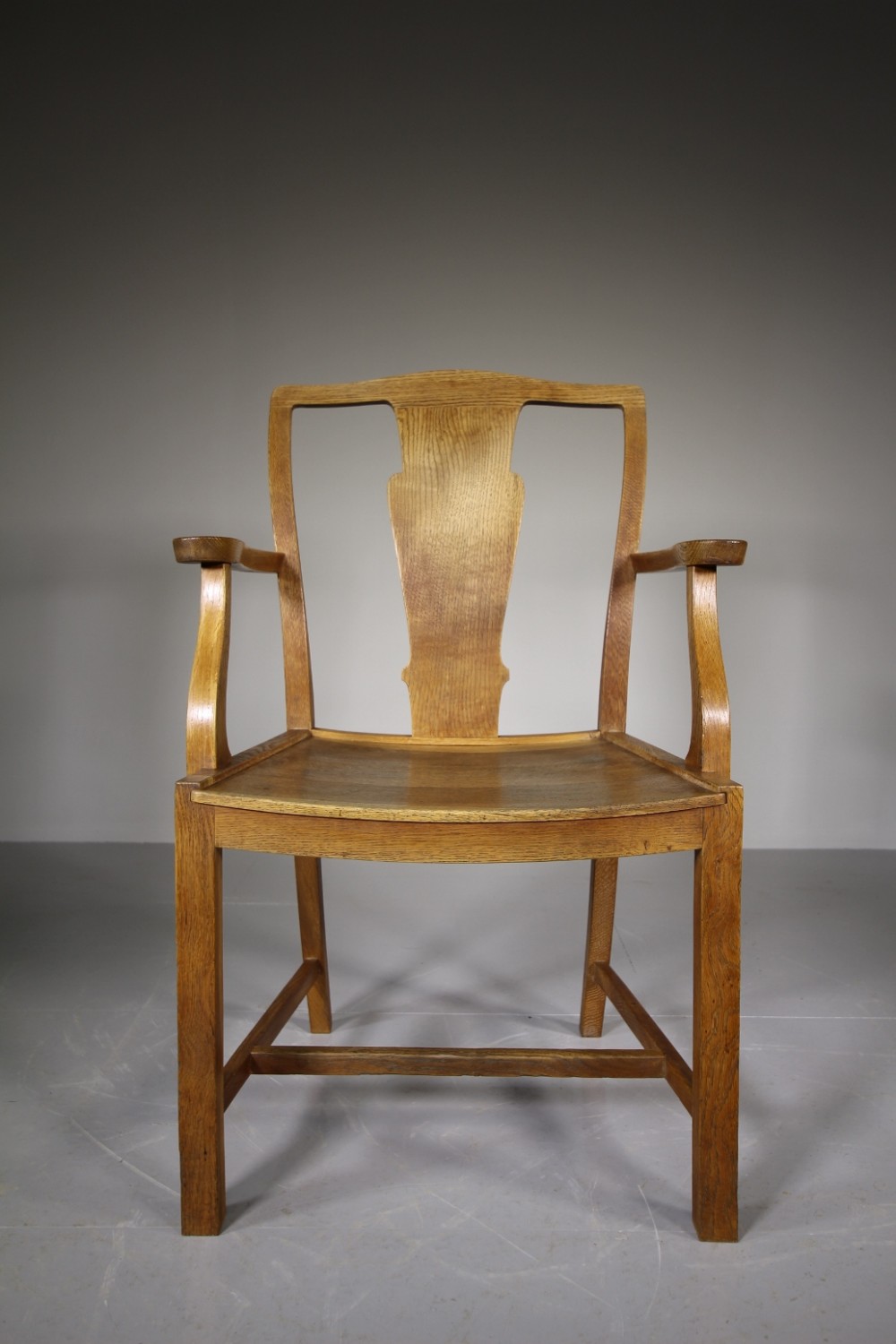 Fabulous Heals Antique Oak Carver Dining Chair -Labelled