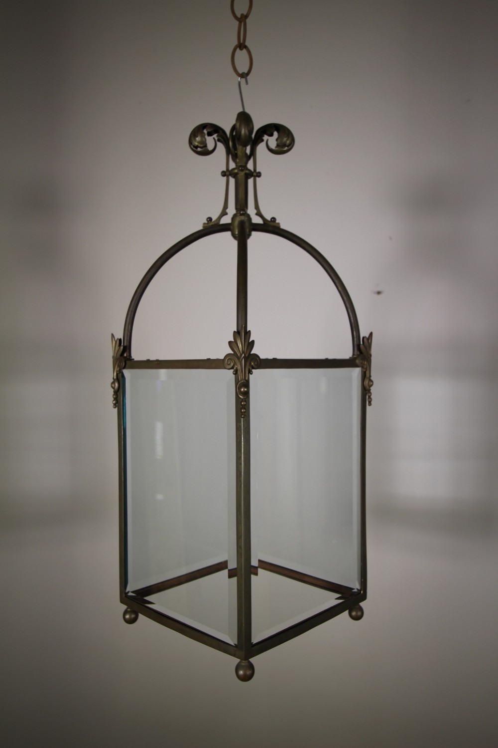 Handsome English 19th Century Antique Bronze Lantern