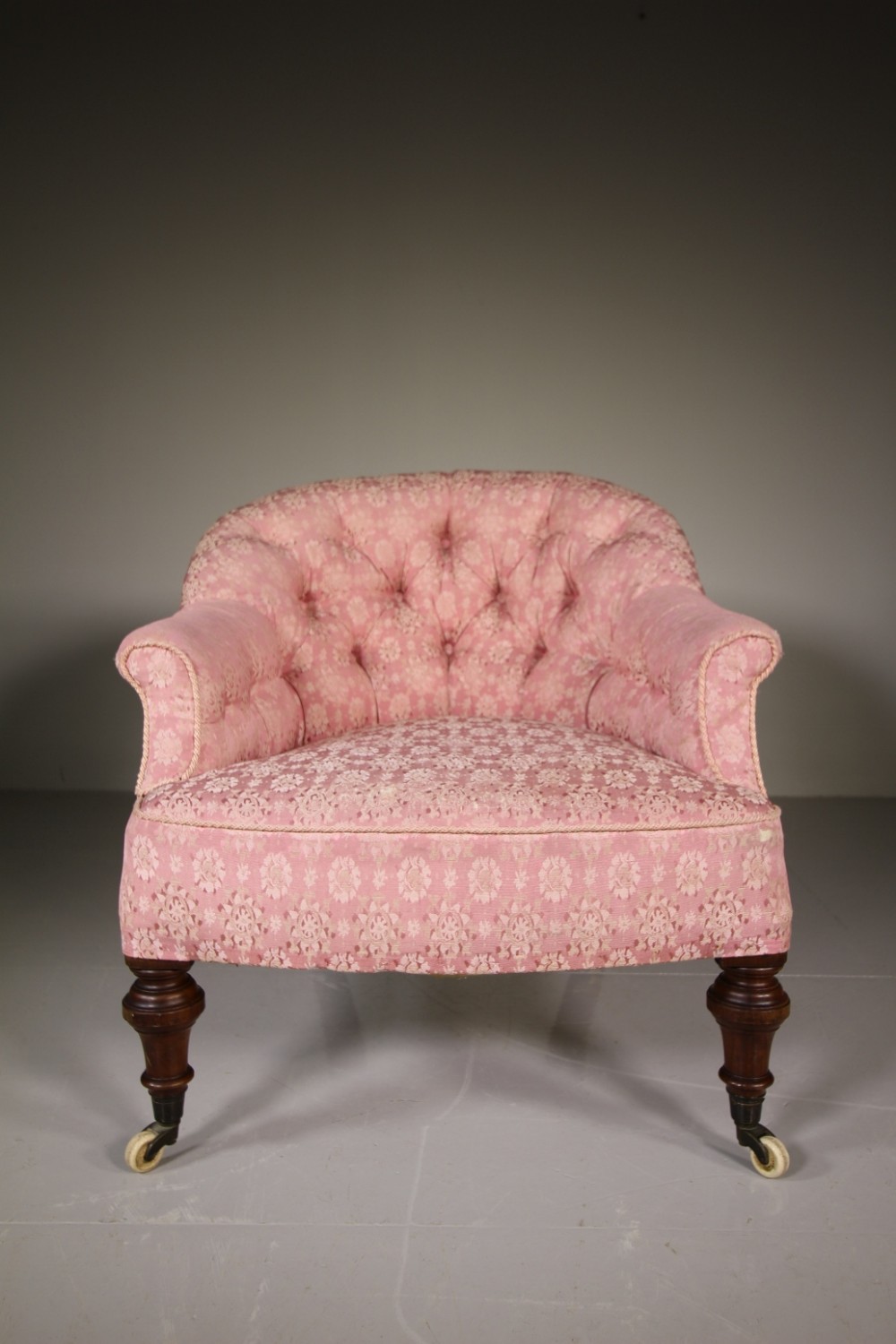 English 19th Century Antique Upholstered Armchair