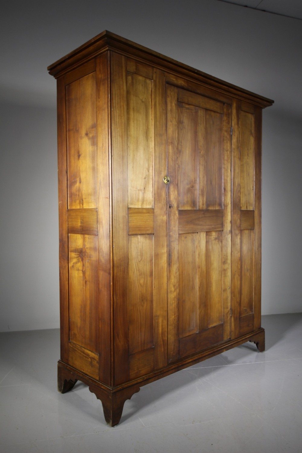 English Georgian Fruitwood Antique Cupboard
