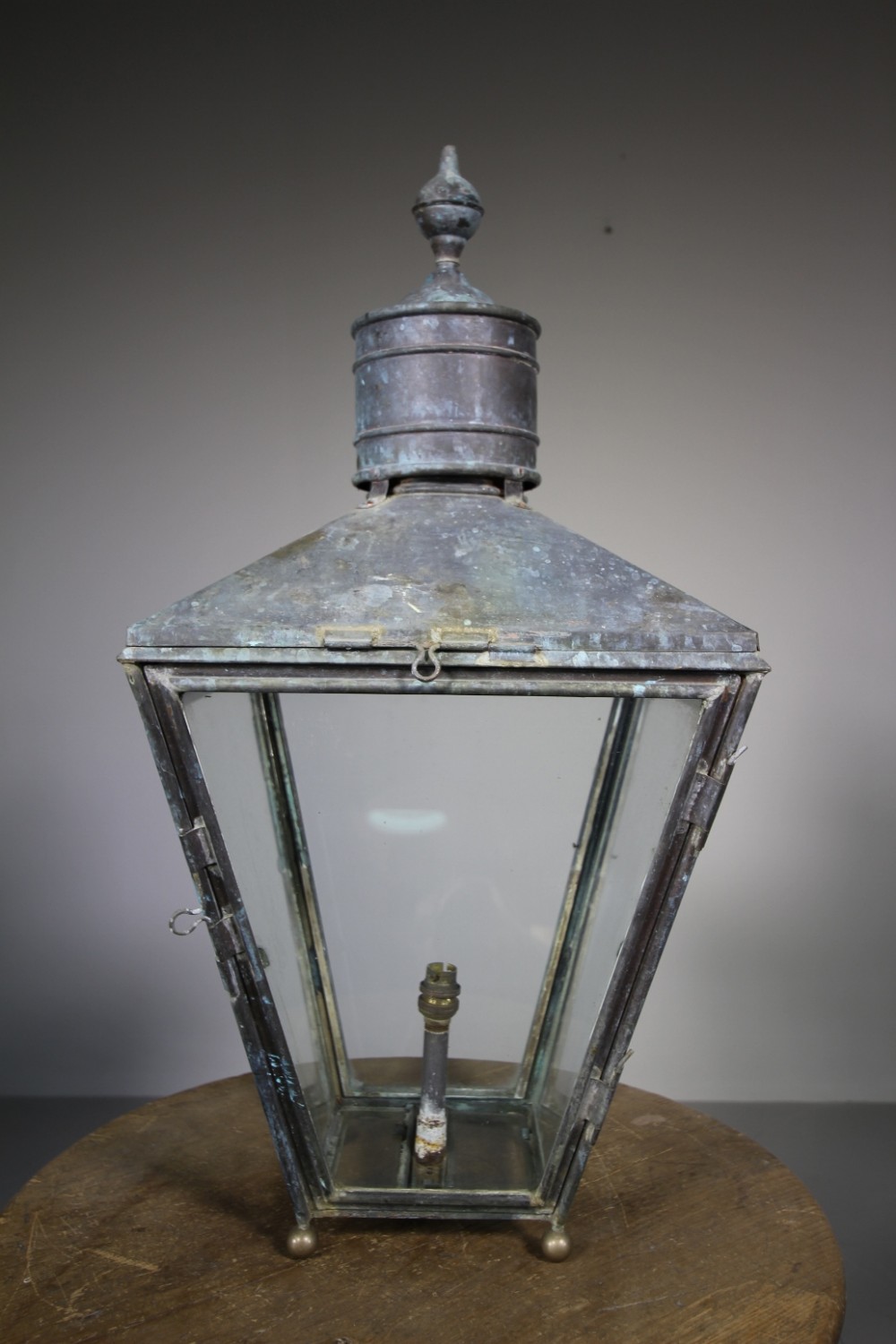 Large English 19th Century Antique Copper Lantern