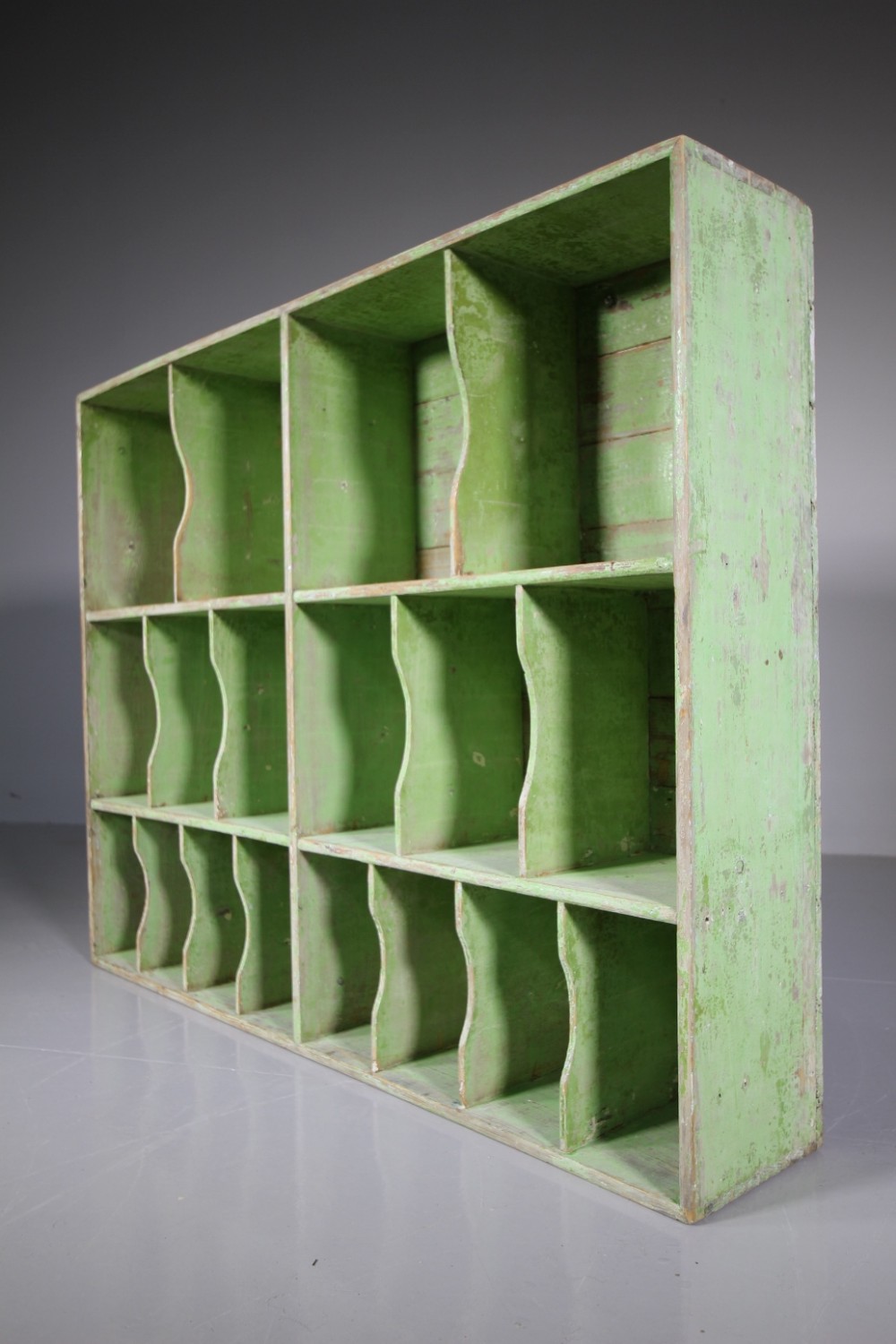 English 19th Century Antique Shelving in Original Paint