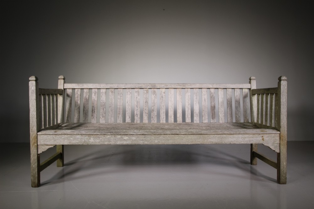 Heals London 1940's Teak Garden Bench Seat
