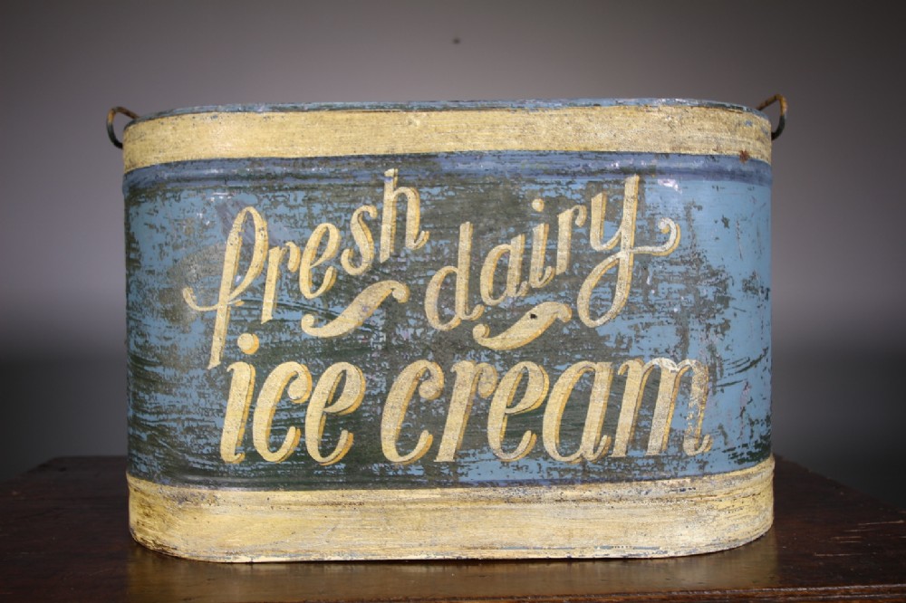 Amazing 1920's Ice Cream Vendors Aluminium Serving Box