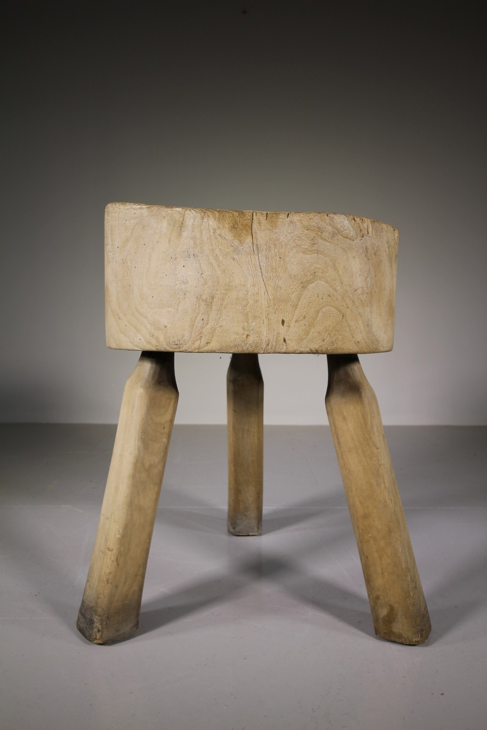 English Edwardian Antique Sycamore Chopping Block 