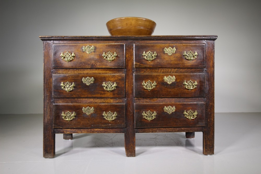 18th Century English Antique Oak Dresser Base