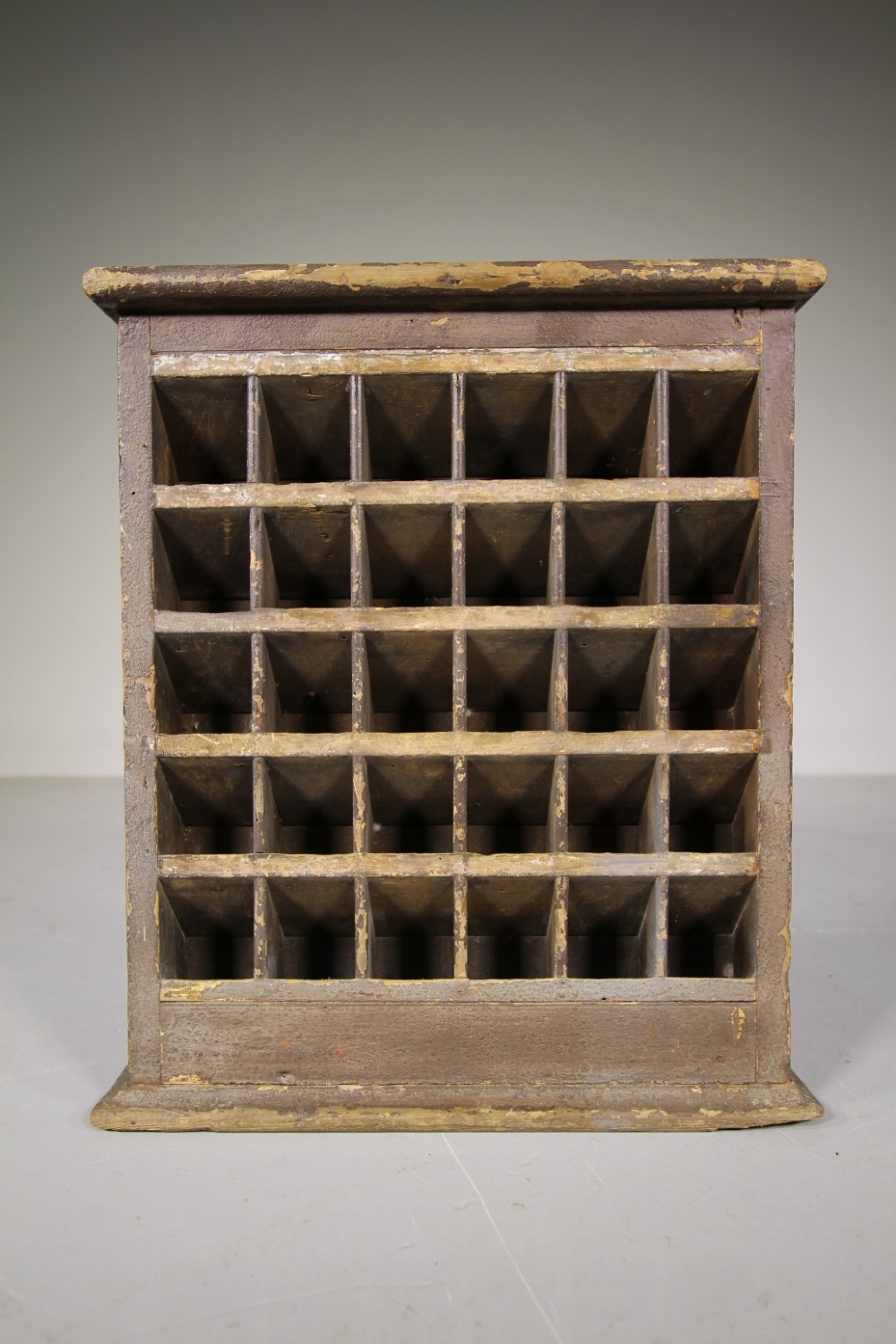 English Antique Railway Ticket Holder in Original Paint