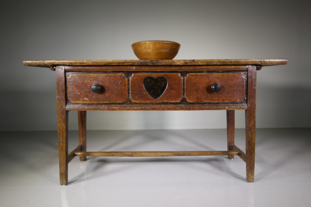 Wonderful 18th Century Antique Heart Dresser