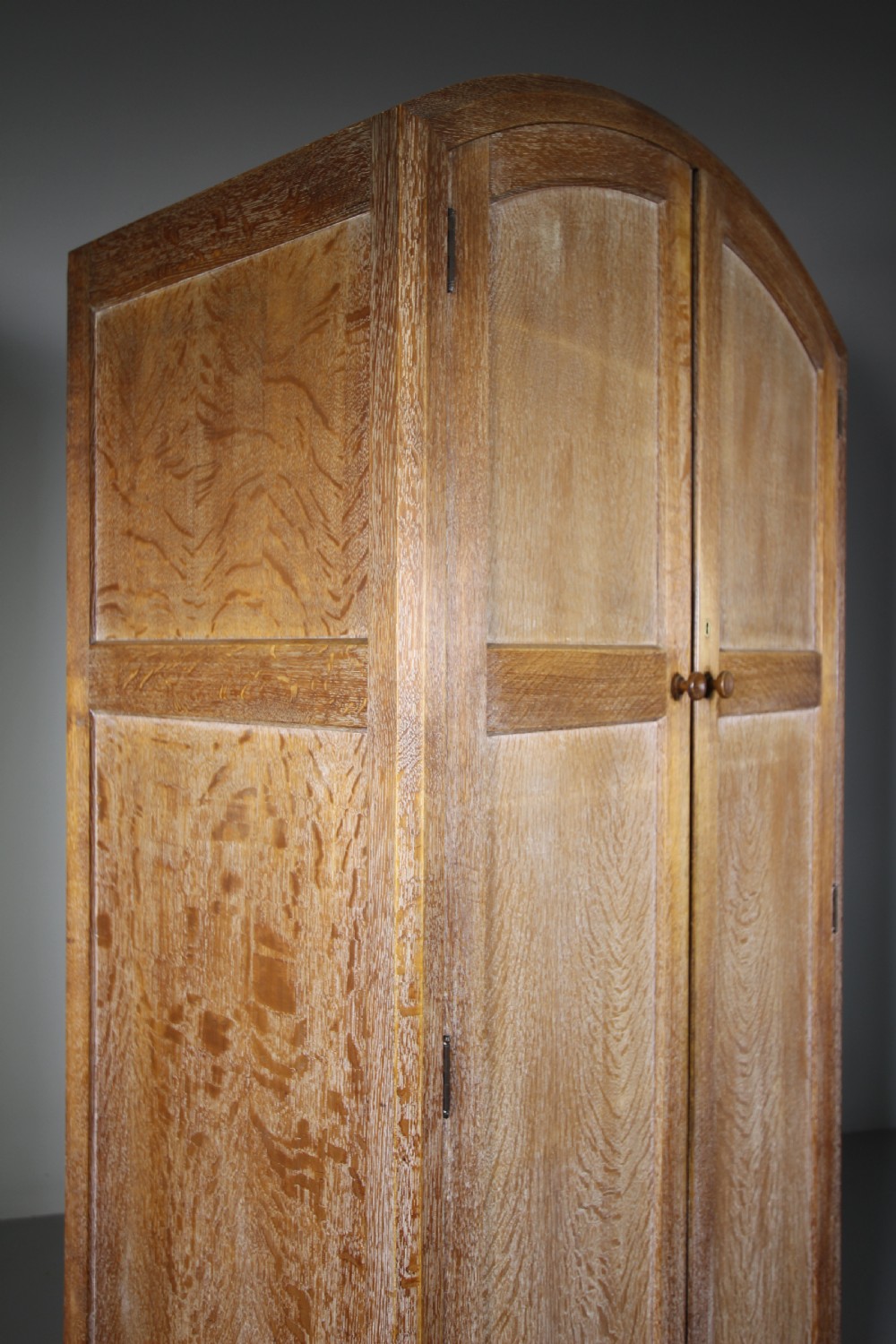 Heals of London Antique Oak Wardrobe - Labelled View II