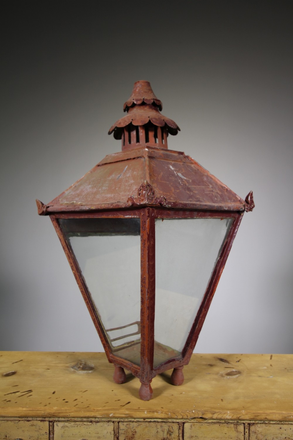 Early English Antique Copper Lantern