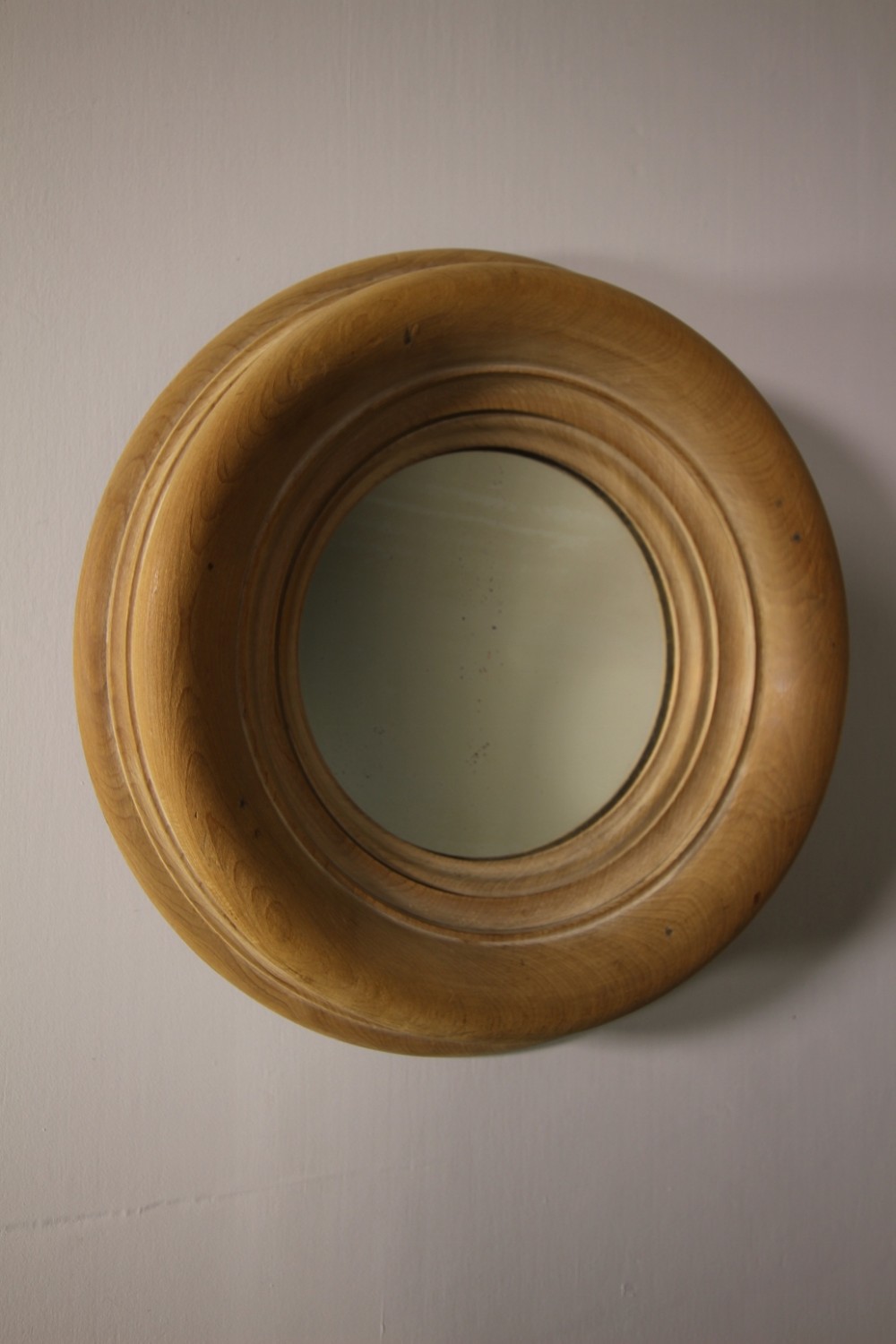 19th Century English Antique Deeply Moulded Pine Mirror