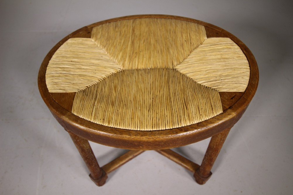 Rare Heals Antique Oak Tilden Range Oval Stool