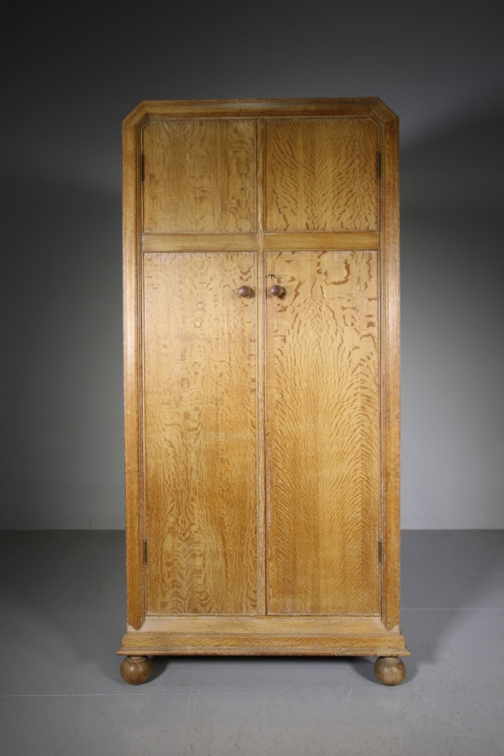 Heals Antique Oak Wardrobe-Buttery Hutch Range