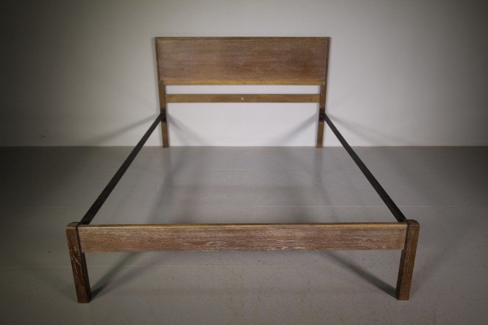Heals of London 1920's Oak Double Bed -Labelled View VI