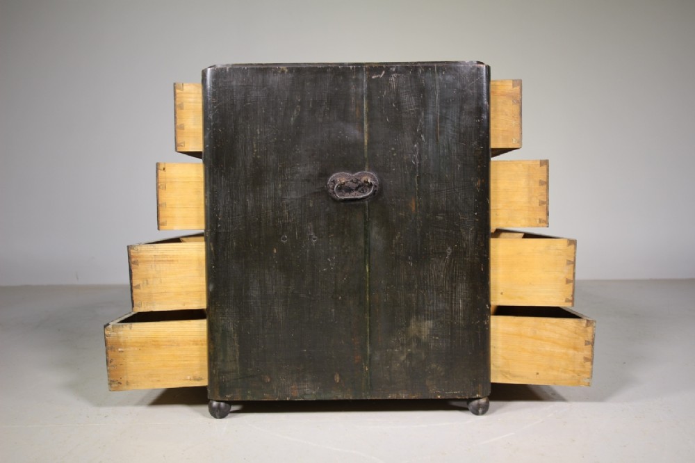 Georgian English Double Sided Antique Chest in Paint