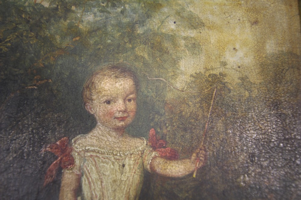 English 18th Century Antique Oil Painting in Gilt Frame View II