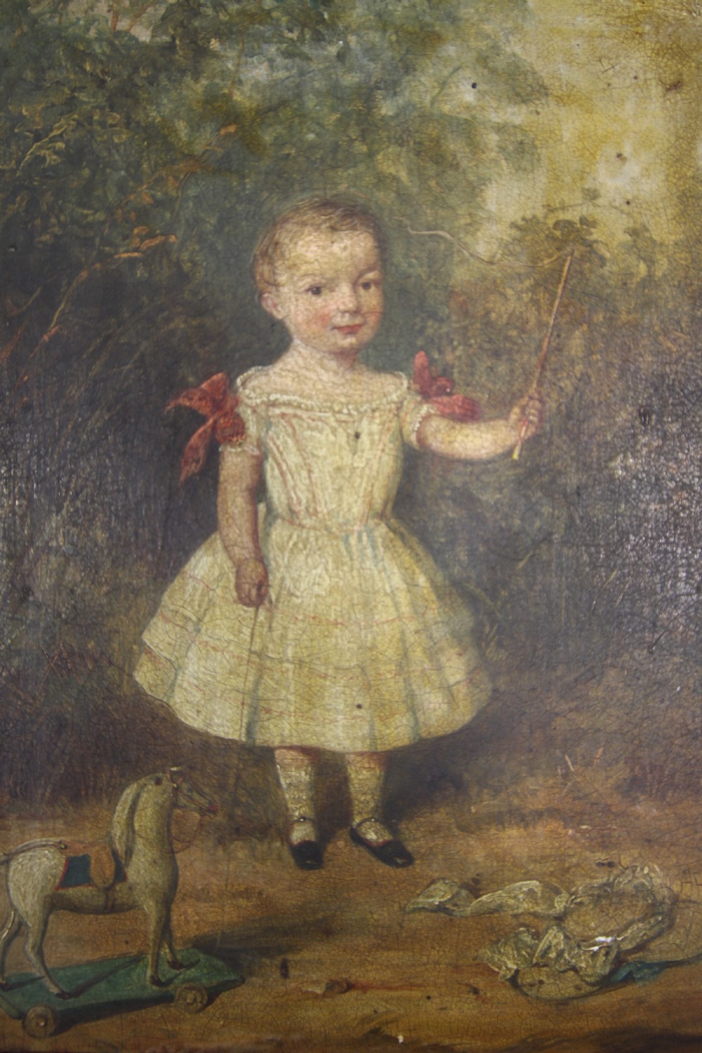 English 18th Century Antique Oil Painting in Gilt Frame View III