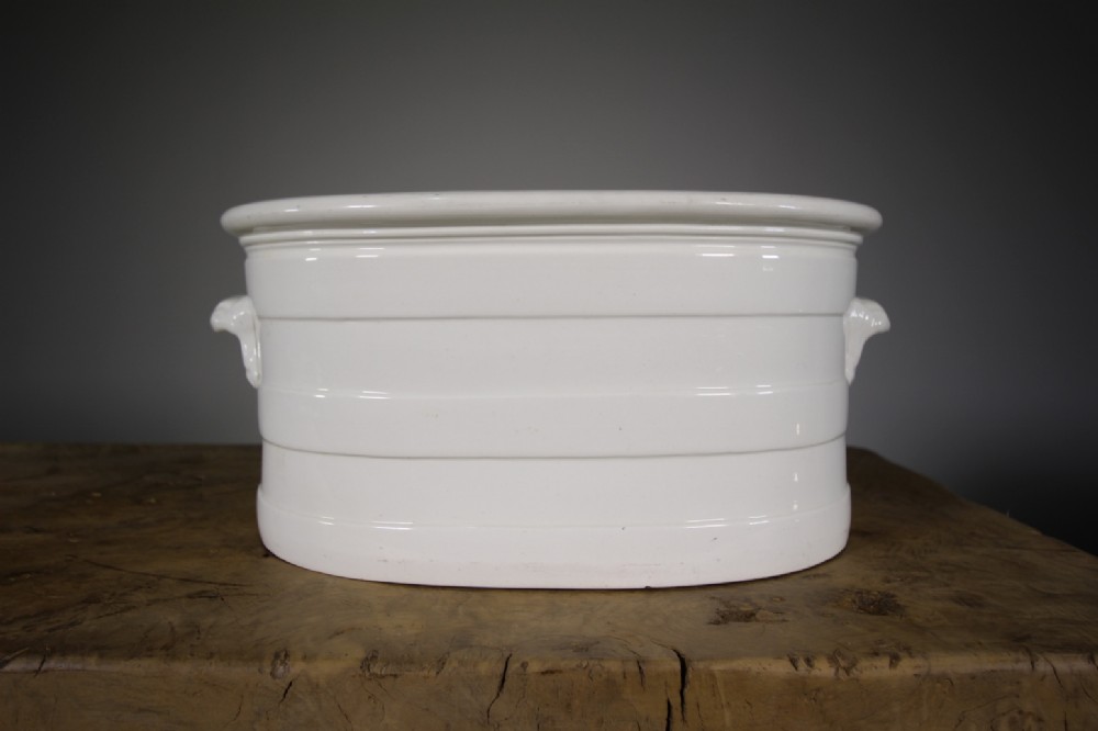 Copeland 19th Century Antique Creamware Foot Bath