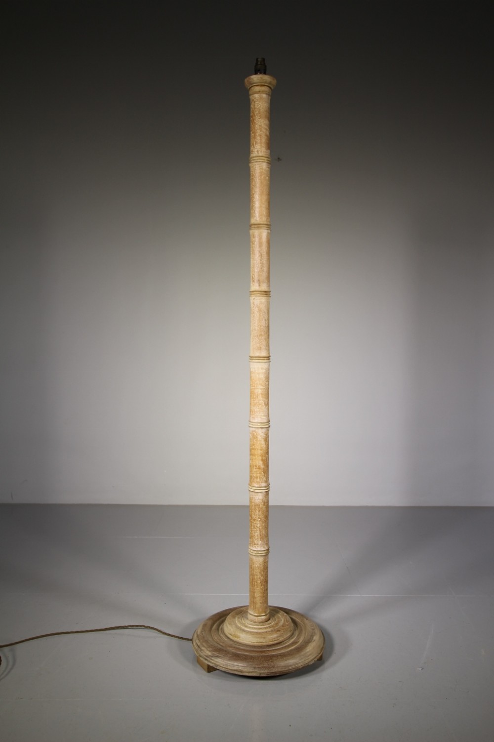 Edwardian Antique Simulated Bamboo Floor Lamp