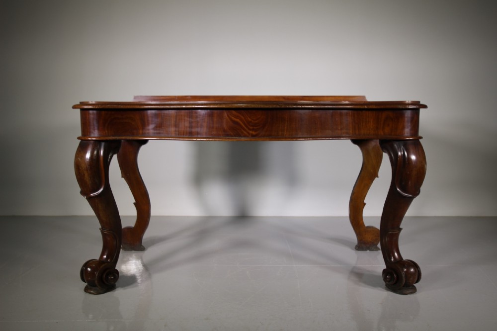 Oversized English Antique Mahogany Console Table