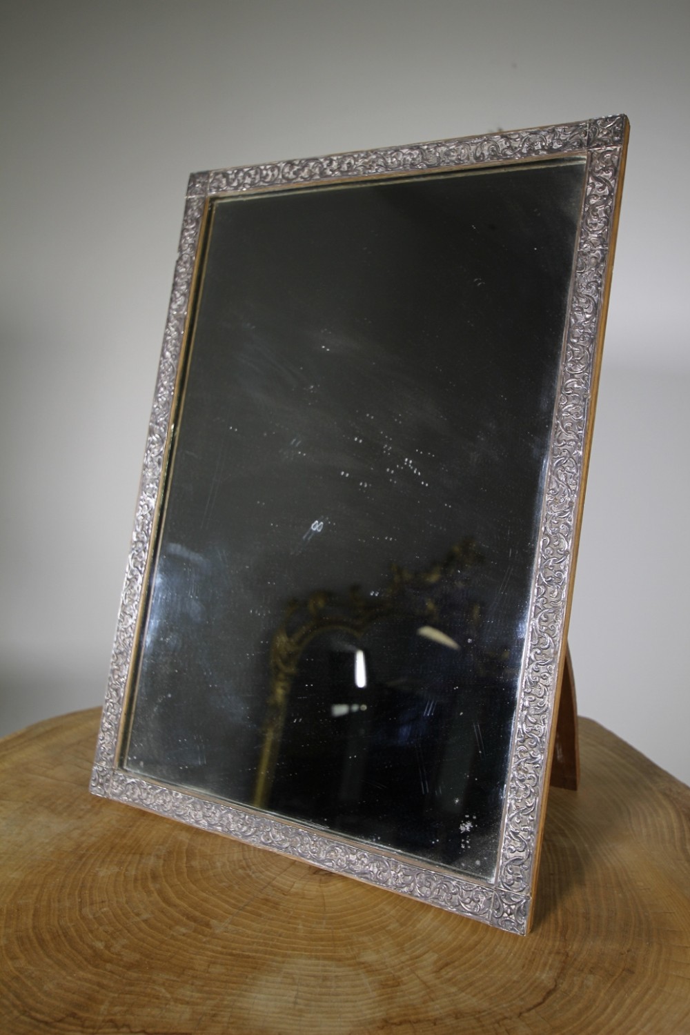 19th Century Silver Framed Antique Mirror
