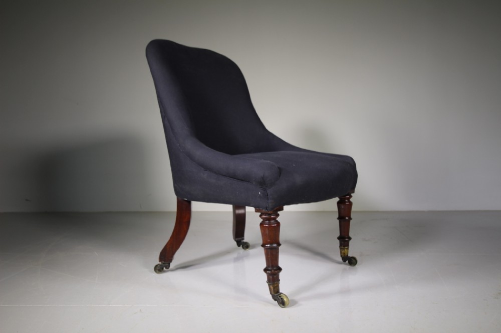 Regency Englsh Antique Upholstered Side Chair