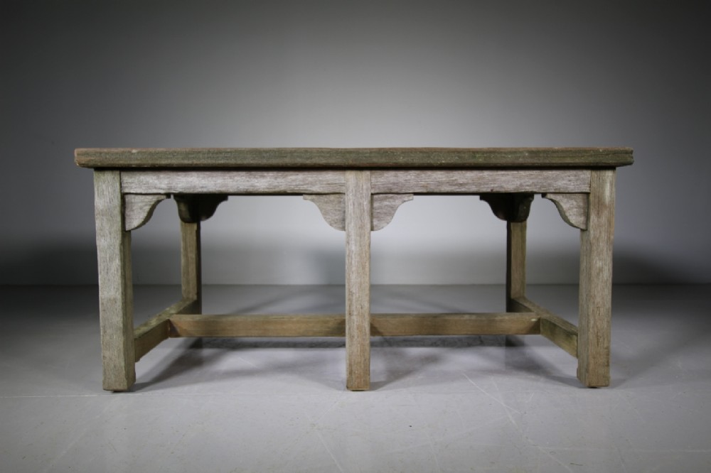 Edwardian Antique Teak Garden Table 