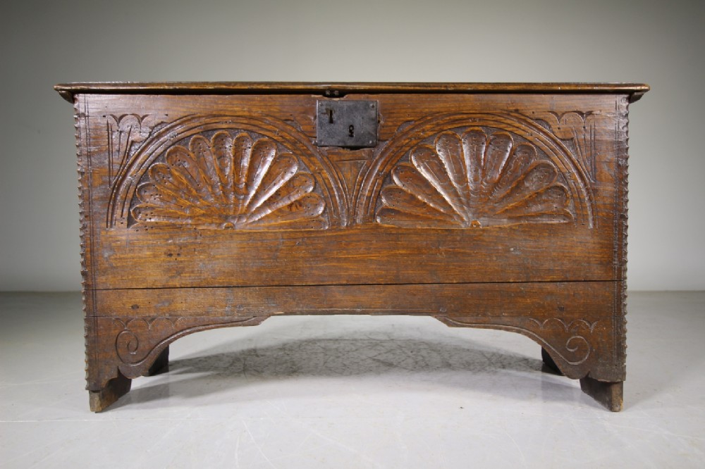 Georgian Antique Elm West Country Coffer