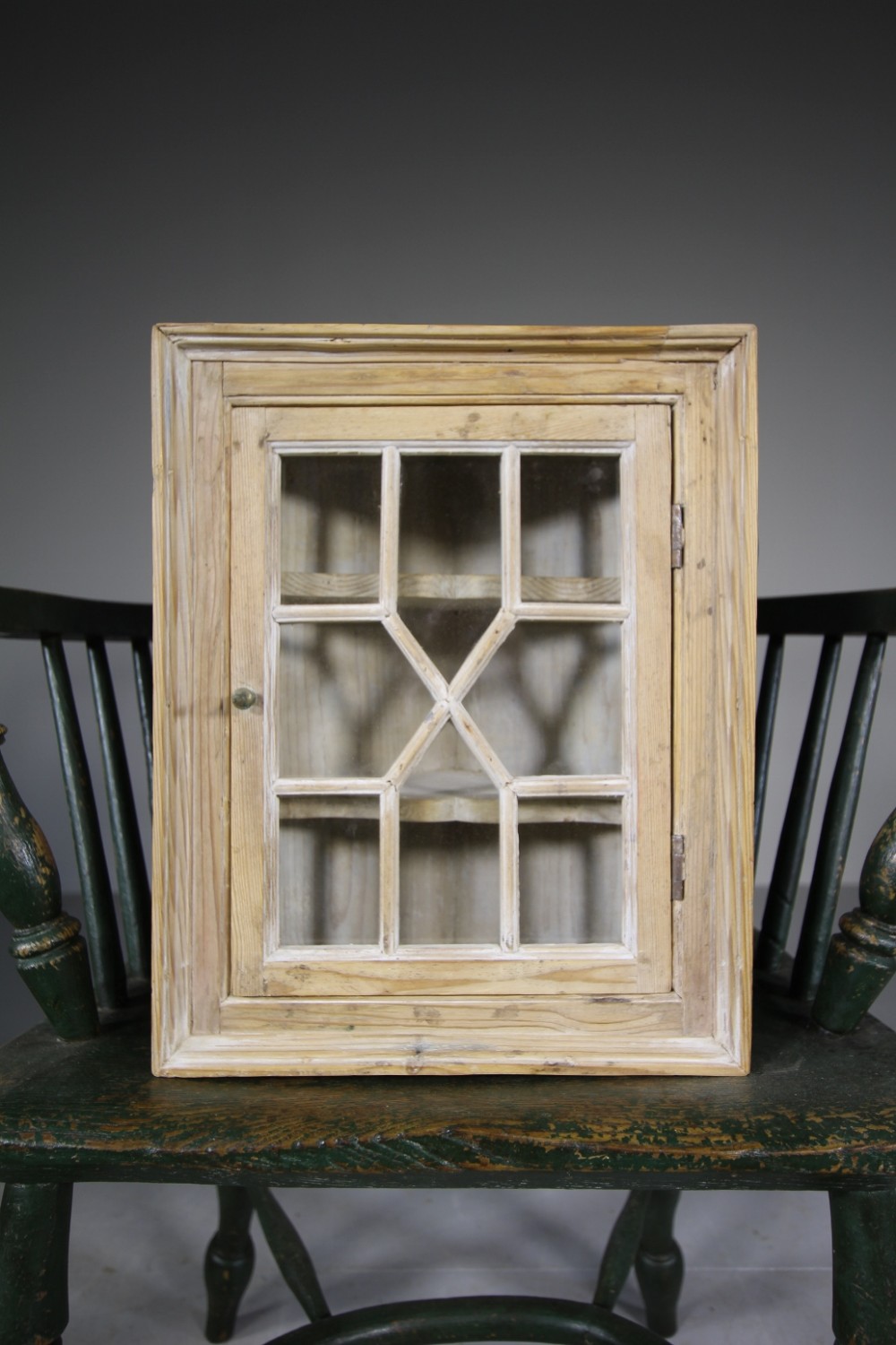English Georgian Astragal Glazed Antique Cupboard