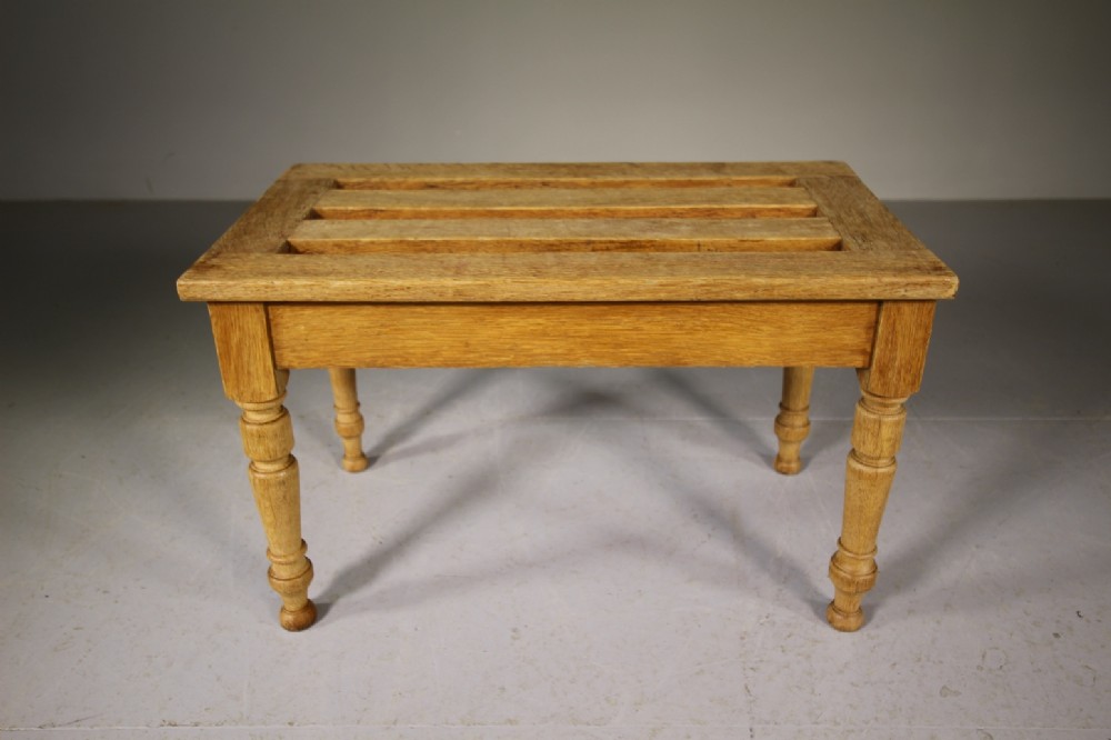 English 19th Century Antique Oak Luggage Rack 