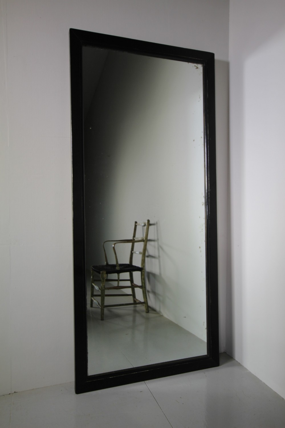 Large 19th Century English Antique Shop Fitting Mirror