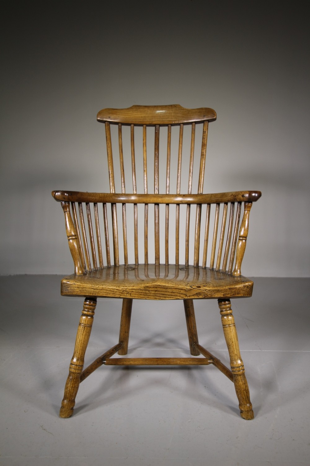 18th Century Antique Welsh Stick Back Windsor Armchair