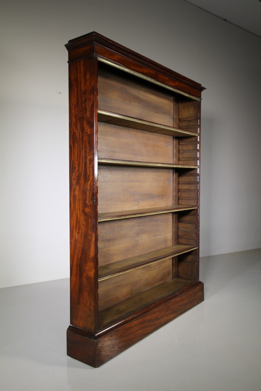 Regency Antique High Quality Mahogany & Bronze Bookcase