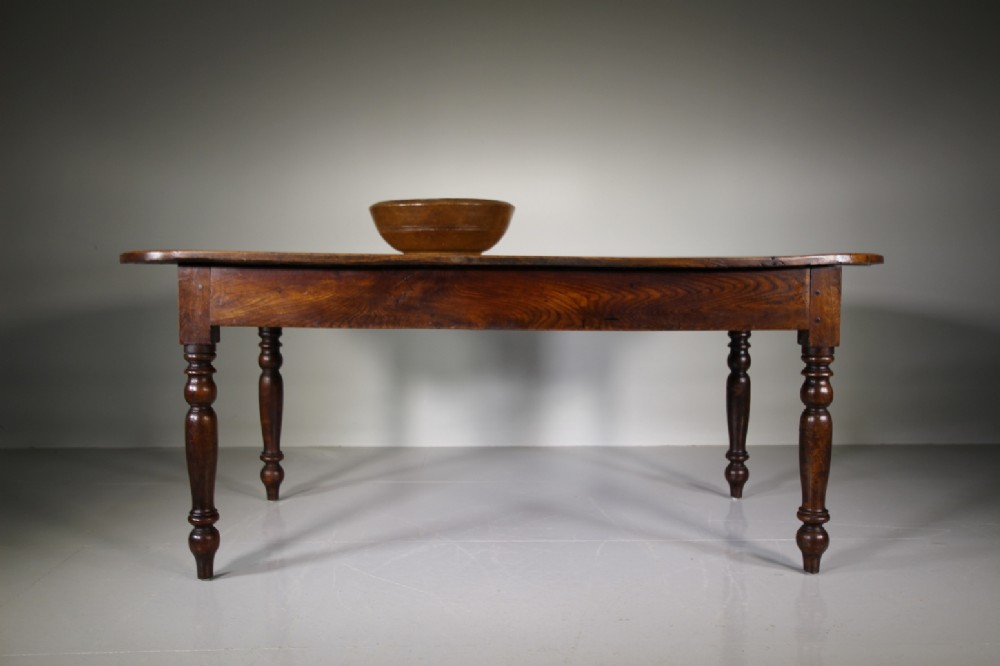 Beautiful Late Georgian Antique Elm Tavern Dining Table