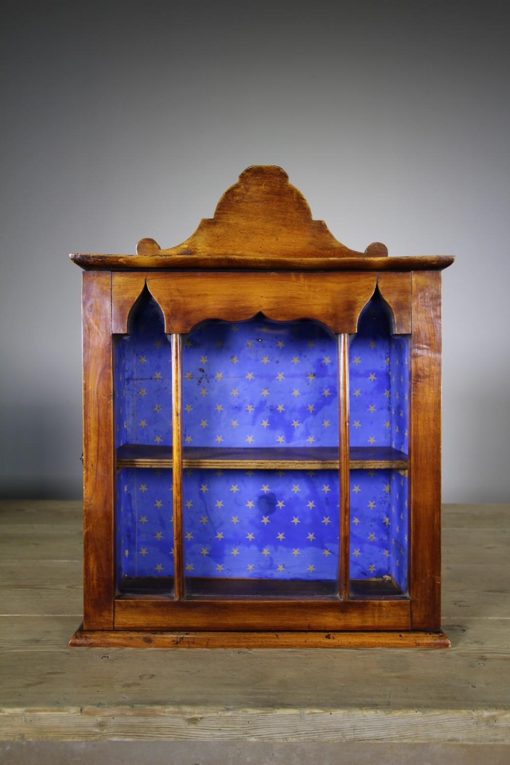 Beautiful 19th Century Antique Fruitwood Wall Cabinet