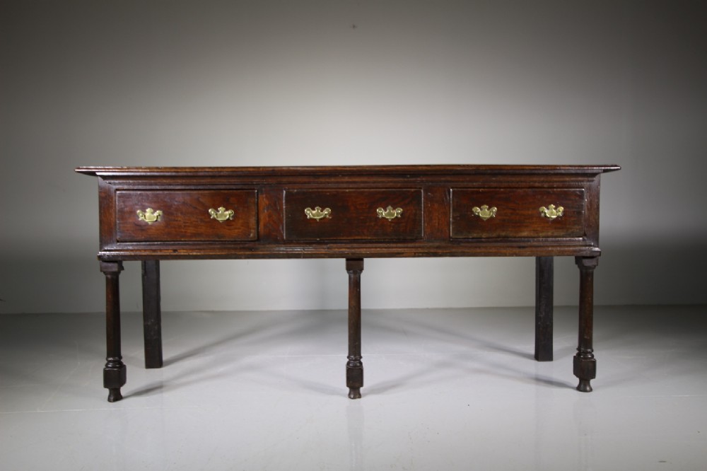 English 17th Century Antique Period Oak Dresser