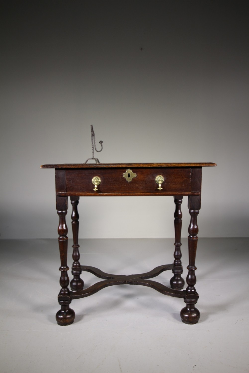 Late 17th Century Antique Period Oak Side Table