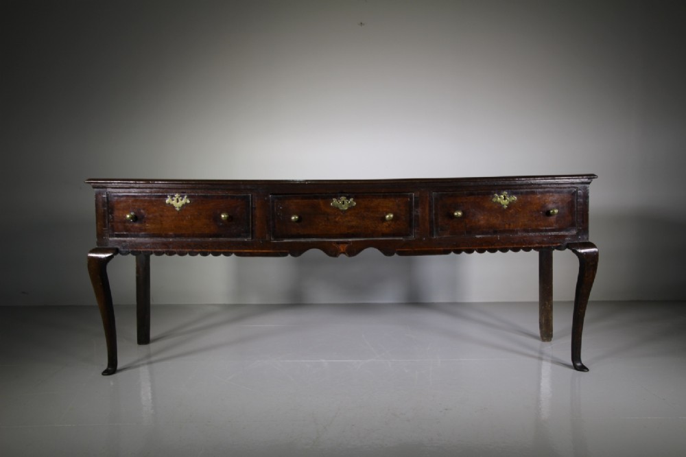 18th Century Antique Herefordshire Oak Dresser Base