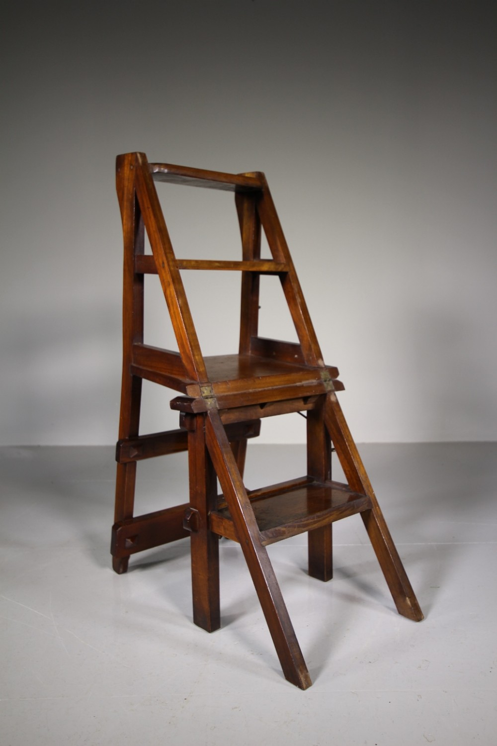 English Antique Metamorphic Library Steps Chair
